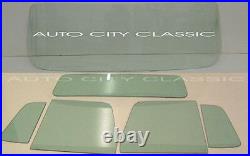 1953 1954 Dodge Pickup Windshield Vent Door Rear Back Glass Set Green Tint