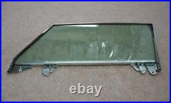 1956 1962 Corvette Door Glasses Assembled in Frames in Green Tint LH and RH