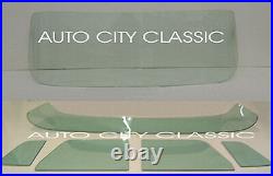 1957 1960 Ford Pickup Windshield Vent Door Big Rear Back Glass Set Green Tint