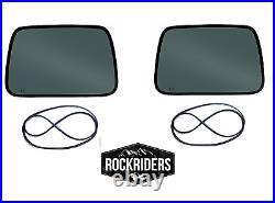 1987-2006 Wrangler Hard Top Tinted Quarter Glass Left & Right Side with Gasket