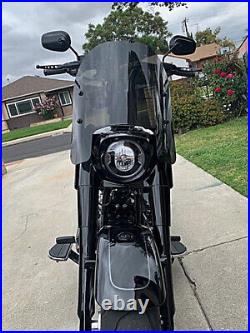 Calsci 12 Tinted Shorty Windshield for Harley Fat Boy FLFB 2018-2024