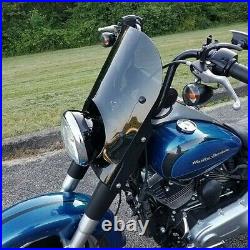 Calsci Tinted Shorty Windshield for Harley Fat Boy FLSTF FLFB 1990-2022