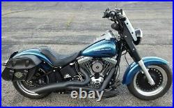 Calsci Tinted Shorty Windshield for Harley Fat Boy FLSTF FLFB 1990-2022