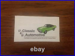 Camaro 68 69 Glass Kit 6pc Tinted In Stock GM Restoration Parts windshield