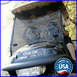 Club Car Precedent Tinted Impact Resistant Folding Golf Cart Windshield