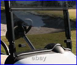 EZGO RXV Tinted (with Rubber Trim) Fold Down Golf Cart Windshield Made in the
