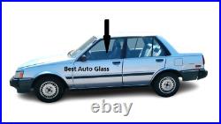 Fit 84-87 Toyota Corolla 2Door Driver Left Front Door Glass Blue/Clear Tint