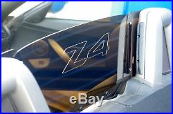 Fit Z4 02-08 E85 Windscreen Wind Deflector tinted- mirror- engraved windschott