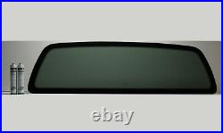 Fits 05-19 Nissan Frontier Pickup Dark Tinted Stationary Back Glass + 2 Glue