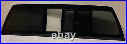 Fits 1999-2006 GMC Sierra Pickup Manual Slider One Panel Back Glass Dark Tinted