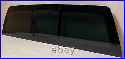 Fits 1999-2006 GMC Sierra Pickup Manual Sliding Back Glass Window 3 Panels