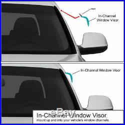 For 13-17 Honda Accord 4Dr Sedan JDM IN-CHANNEL Smoke Tinted Side Window Visors