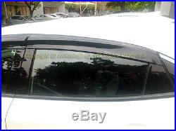 For 16-20 Honda Civic Hatchback Mugen Style Smoke Tinted Side Vent Window Visors