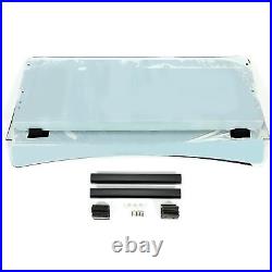 For EZGO Express S4/L4 (with 3/4 frame) Golf Cart Folding Windshield (Tinted)