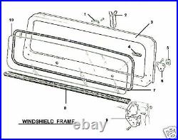 Front Windshield Glass 1987-1995 87-95 Jeep Wrangler Yj Slight Tint, Brand New