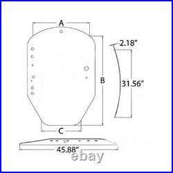 Green Tinted Windshield Glass T312628 Fits John Deere 333E 333D Fits JDT312628