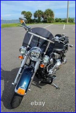 Harley Davidson Heritage/FatBoy 13 MINI polycarbonate DARK tint windshield