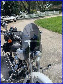 Harley Davidson Heritage/FatBoy 17 MID polycarbonate DARK tint windshield