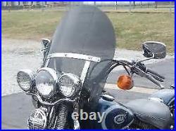 Harley Davidson Heritage/FatBoy OEM height 20 Lexan poly. DARK tint windshield
