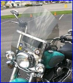 Harley Davidson Heritage/FatBoy OEM height 20 polycarb light tint windshield
