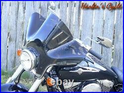 Honda Shadow Sabre & ACE VT1100 S20T Smoke Tinted Stealth Windshield withHardware