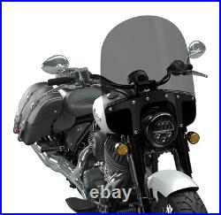 INDIAN MOTORCYCLE BLACK 23.8 TINTED QUICK RELEASE MID WINDSHIELD for 2022 CHIEF