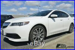 JDM IN CHANNEL Smoke Tinted Side Window Deflector Visors For 15-Up Acura TLX