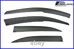JDM Tape-On SMOKE TINTED Side Vent Sun Shade Rain Guards For 04-08 Acura TSX CL9