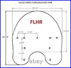 Klock Werks Tint 20 Flare Windshield 94-19 FLHR Road King 12-16 FLD Switchback