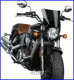 National Cycle Mohawk Windshield Dark Tint Black Mounts Motorcycle N2839-002