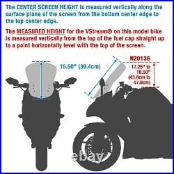 National Cycle VStream Sport Tour Windshield Light Tint Kawasaki KLE1000 Versys