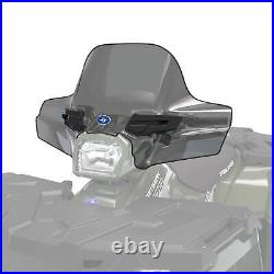 Polaris Lock & Ride Tinted Smoke Windshield, Mid View