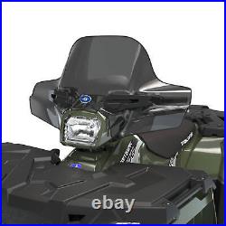 Polaris Lock & Ride Tinted Smoke Windshield, Mid View