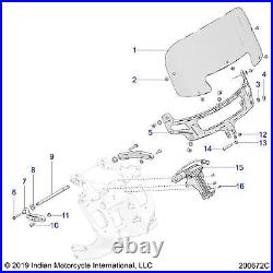 Polaris Polycarbonate 11 in. Low Windshield, Tinted