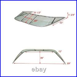 Sea Ray Boat 3 Piece Windshield Taylor Made 89 x 78 Inch Green Tint