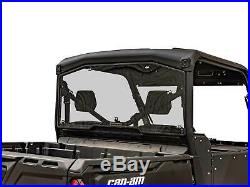 SuperATV Heavy Duty Lightly Tinted Rear Windshield for Can-Am Defender (2016+)