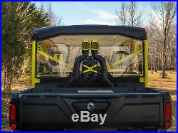 SuperATV Heavy Duty Lightly Tinted Rear Windshield for Can-Am Defender (2016+)