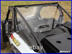 SuperATV Light Tint Vented Rear Windshield for Kawasaki Teryx KRX 1000 (2020+)