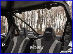 SuperATV Light Tint Vented Rear Windshield for Kawasaki Teryx KRX 1000 (2020+)