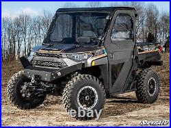 SuperATV Scratch Resistant Vented Dark Tint Windshield for Polaris Ranger XP900