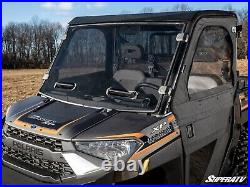 SuperATV Scratch Resistant Vented Dark Tint Windshield for Polaris Ranger XP900