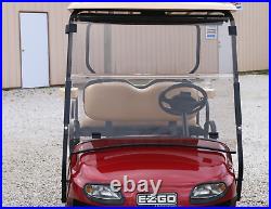 Tinted Golf Cart Windshield For EZGO TXT/Valor 2014-2022, 3/16 Thick With Gasket