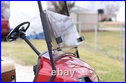 Tinted Golf Cart Windshield For EZGO TXT/Valor 2014-2022, 3/16 Thick With Gasket