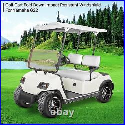 Tinted Golf Cart Windshield for Yamaha G22 (2003-2006), Folding Down Windscreen