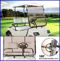 Tinted Golf Cart Windshield for Yamaha G22 (2003-2006), Folding Down Windscreen