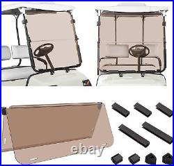 Tinted Golf Cart Windshield for Yamaha G22 (2003-2006), Folding Down Windscreen