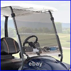 With Storage Tinted Golf Cart Folding Windshield for Club Car Precedent 2004-2024