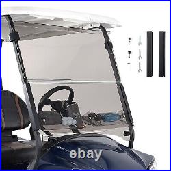 With Storage Tinted Golf Cart Folding Windshield for Club Car Precedent 2004-2024